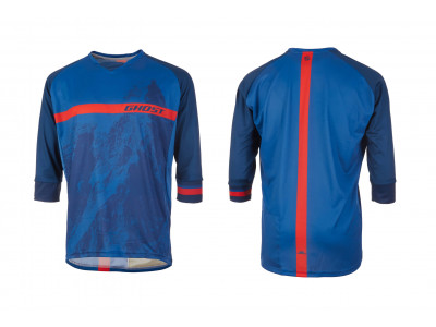 GHOST MTN Ride Line jersey, blue/red